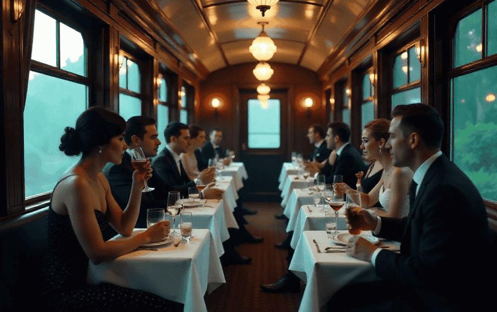 Luxury train dining car, : “Luxury rebirth in the history of African railways.”